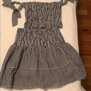 Gingham two piece set!